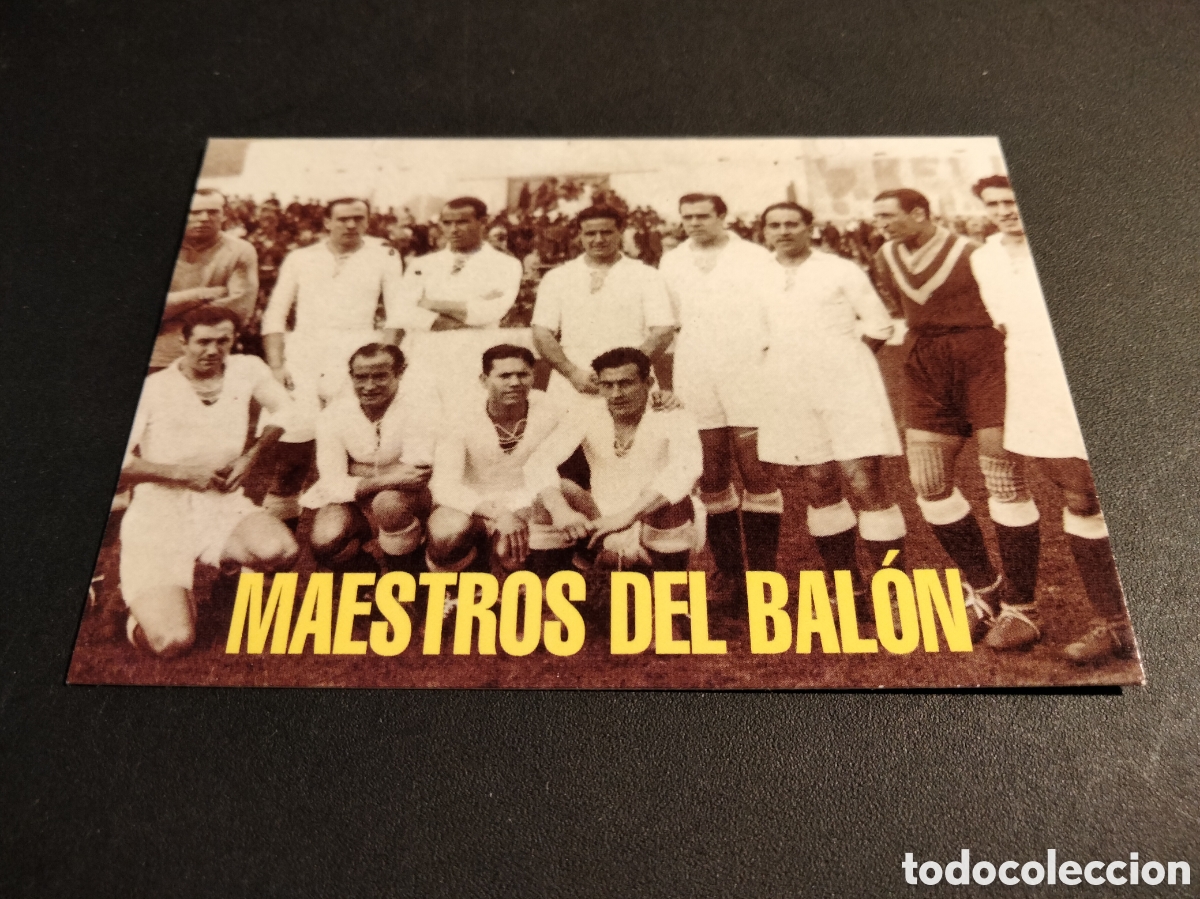 Coleccionismo cromos antiguos: EQUIPO # 176 MAESTROS DEL BALON REAL MADRID ORO FICHA 1902/1996 MAGIC BOX