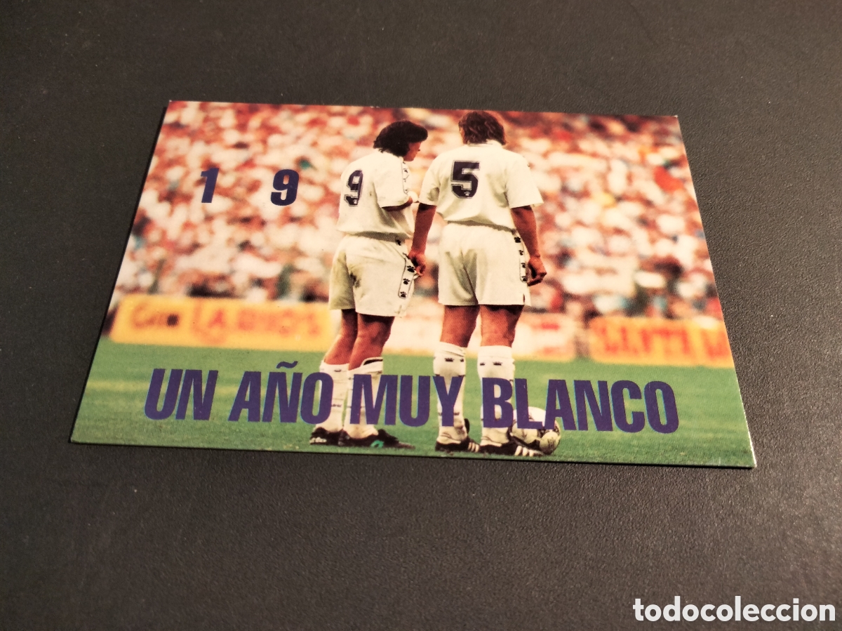 Coleccionismo cromos antiguos: UN A&Ntilde;O MUY BLANCO # 197 REAL MADRID ORO FICHA 1902/1996 MAGIC BOX