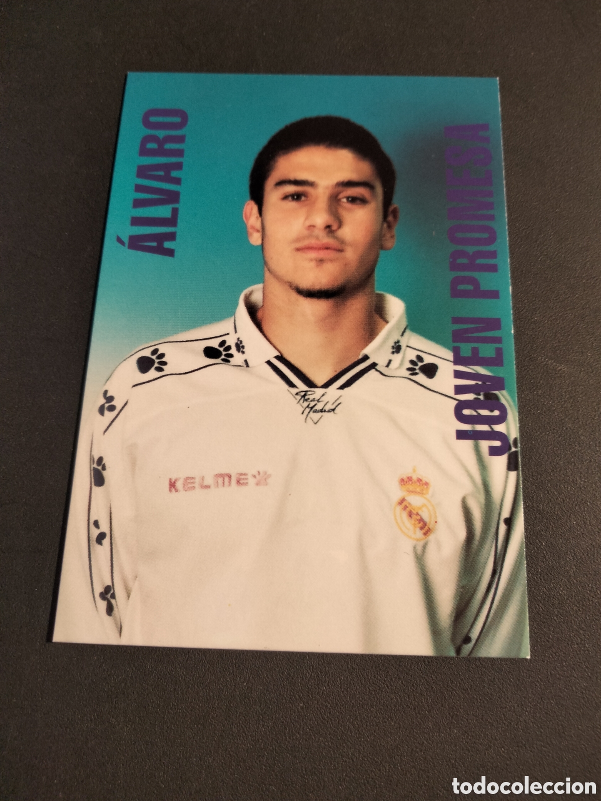 Coleccionismo cromos antiguos: ALVARO # 173 JOVEN PROMESA REAL MADRID ORO FICHA 1902/1996 MAGIC BOX