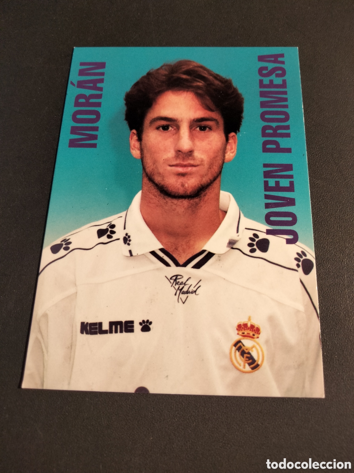 Coleccionismo cromos antiguos: MORAN # 174 JOVEN PROMESA REAL MADRID ORO FICHA 1902/1996 MAGIC BOX