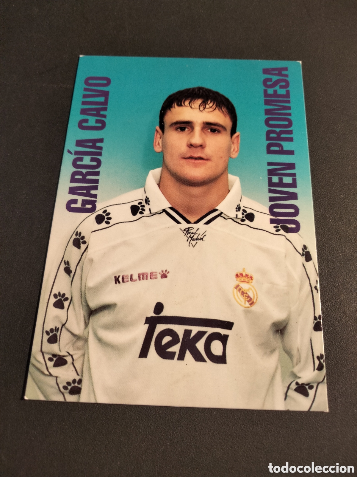 Coleccionismo cromos antiguos: GARCIA CALVO # 175 JOVEN PROMESA REAL MADRID ORO FICHA 1902/1996 MAGIC BOX