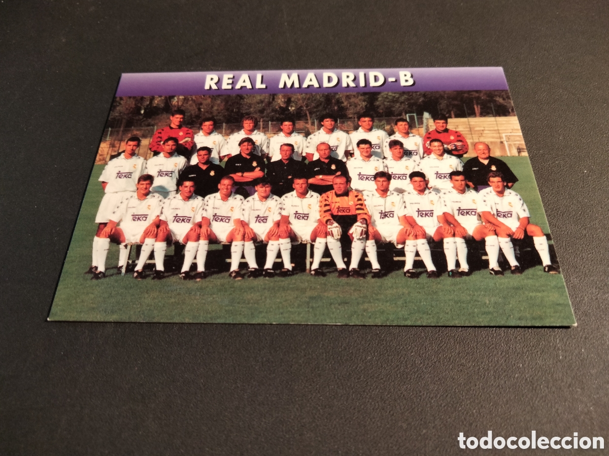 Coleccionismo cromos antiguos: REAL MADRID B # 171 PLANTILLA REAL MADRID ORO FICHA 1902/1996 MAGIC BOX