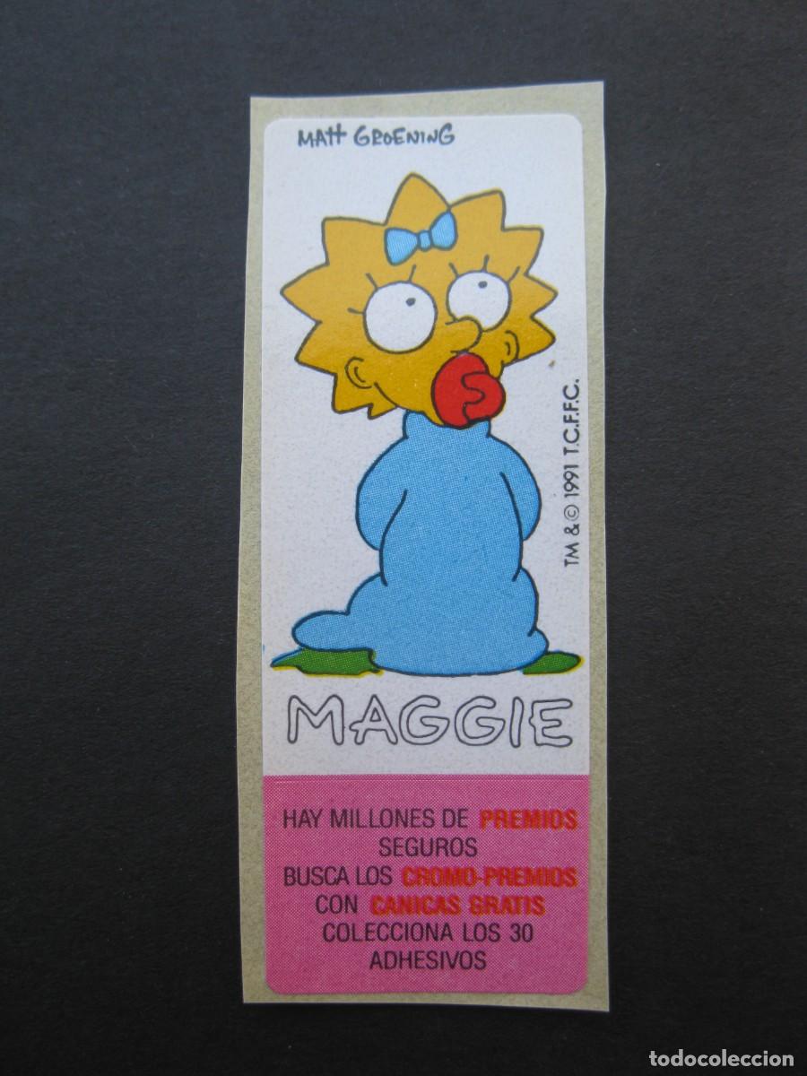 Coleccionismo cromos antiguos: CROMO - MAGGIE - CHICLES LOS SIMPSON - NUNCA PEGADO.