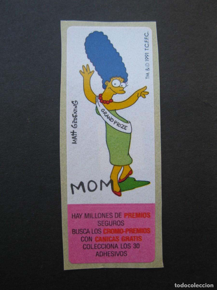 Coleccionismo cromos antiguos: CROMO - MOM - CHICLES LOS SIMPSON - NUNCA PEGADO.