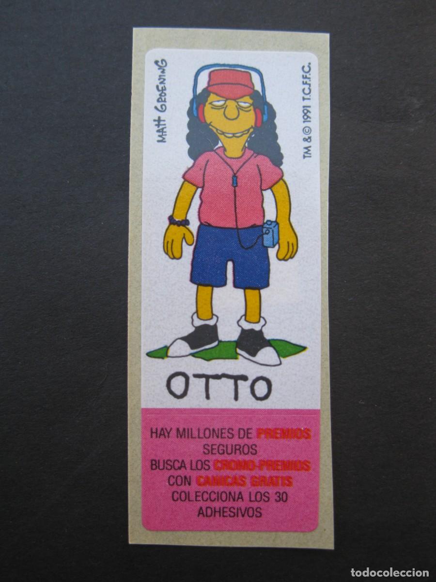 Coleccionismo cromos antiguos: CROMO - OTTO - CHICLES LOS SIMPSON - NUNCA PEGADO.