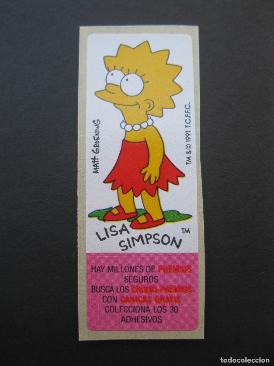 Coleccionismo cromos antiguos: CROMO - LISA SIMPSON - CHICLES LOS SIMPSON - NUNCA PEGADO.