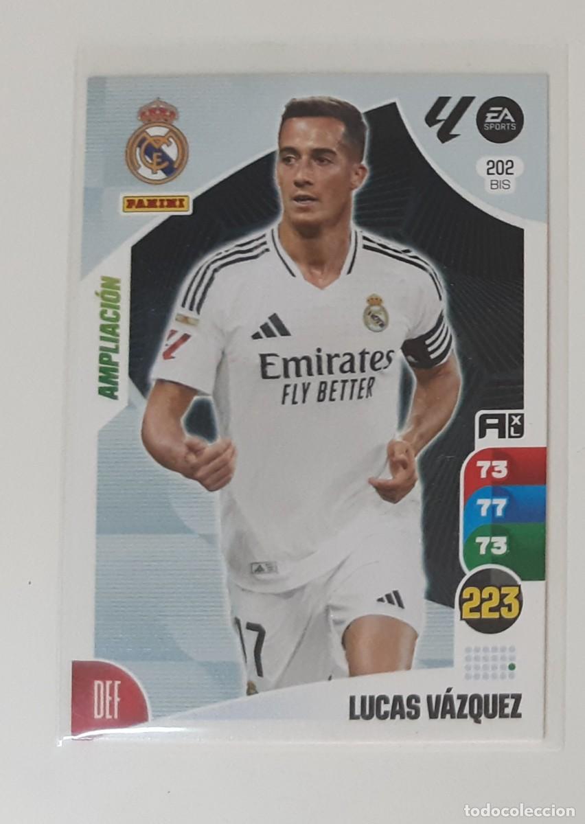 Sammeln alte Sammelbilder: Adrenalyn 24 25 Lucas V&aacute;zquez real madrid ampliaci&oacute;n 202 bis
