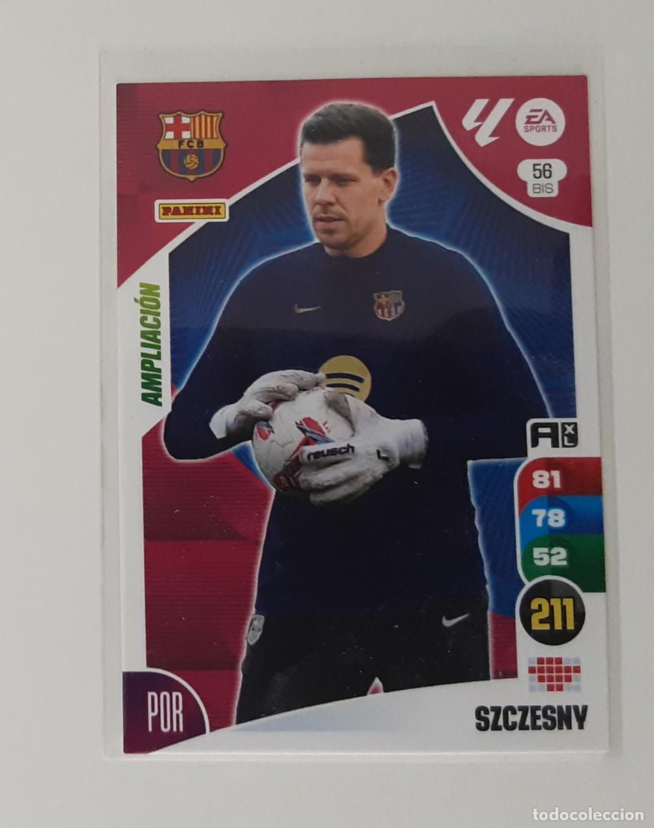 Coleccionismo cromos antiguos: Adrenalyn 24 25 sczzesny Barcelona ampliaci&oacute;n 56 bis