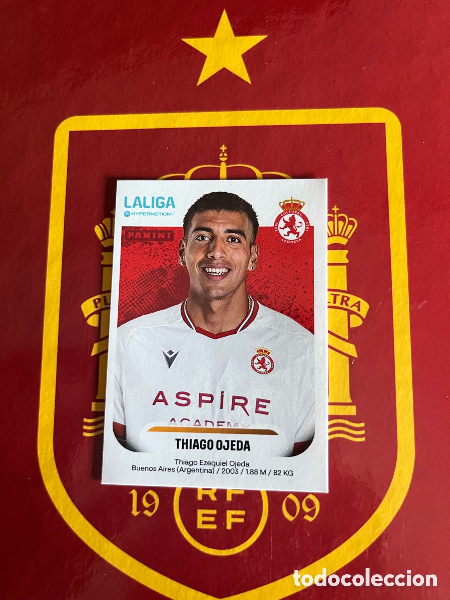 Coleccionismo cromos antiguos: 166 THIAGO OJEDA LA LIGA HYPERMOTION 2025 2026 25 26 CULTURAL LEONESA
