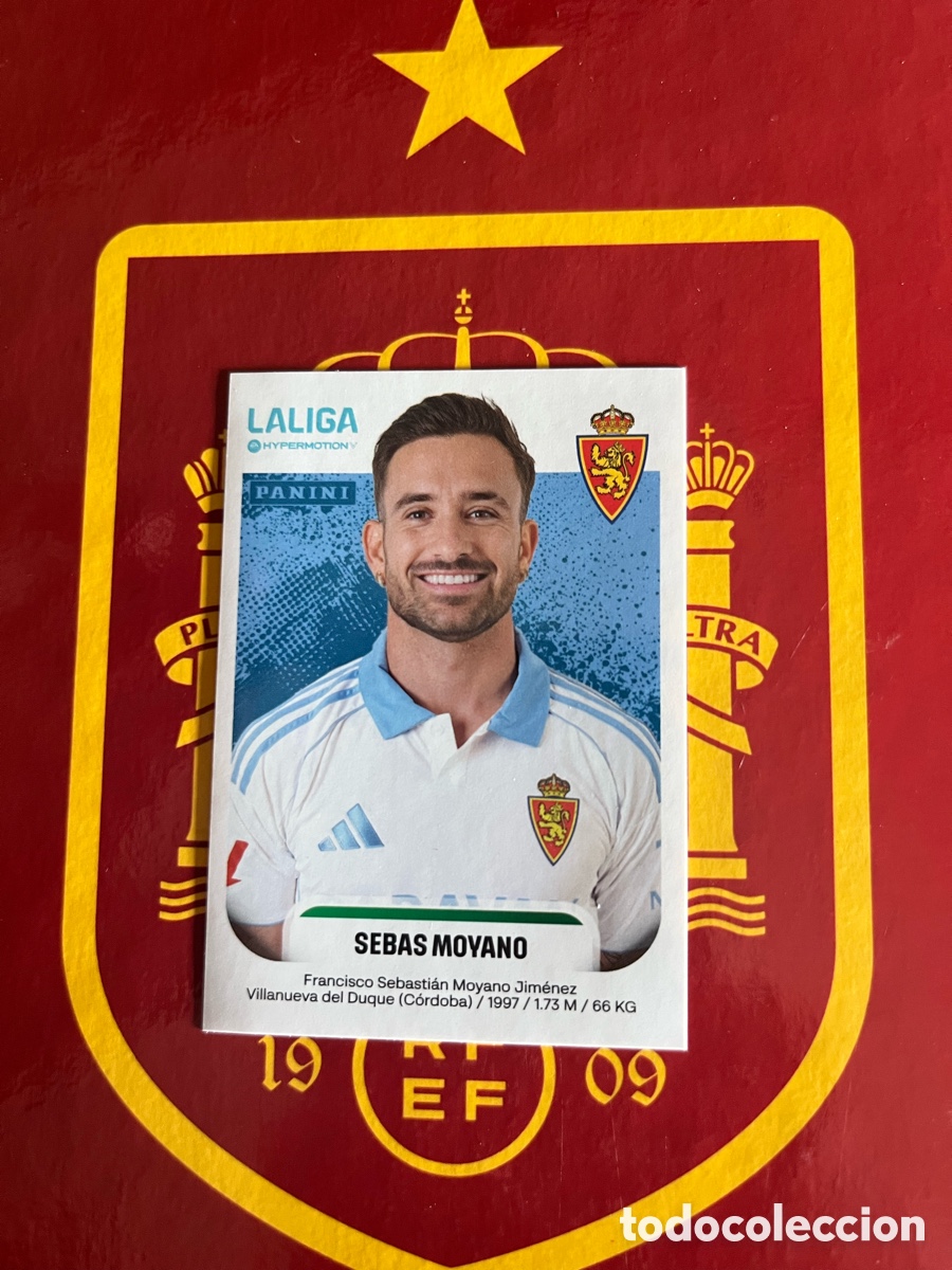 Coleccionismo cromos antiguos: 416 SEBAS MOYANO LA LIGA HYPERMOTION 2025 2026 25 26 REAL ZARAGOZA
