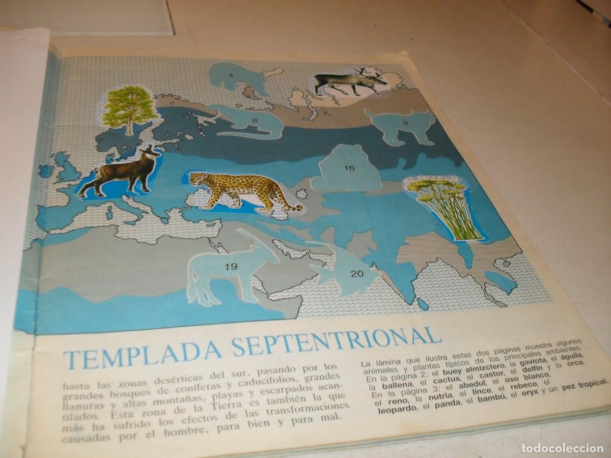 Coleccionismo cromos antiguos: LAMINA N&ordm; 3-4,CON 6 CROMOS(LEASE)DEL ALBUM PANINI NATURALEZA EN PELIGRO,1987