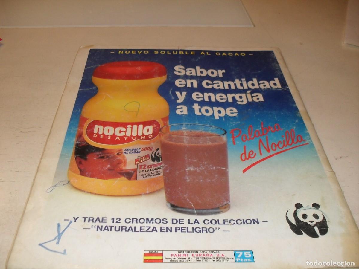 Coleccionismo cromos antiguos: BELLA LAMINA PUBLICITARIA DE NOCILLA DEL ALBUM PANINI NATURALEZA EN PELIGRO,1987