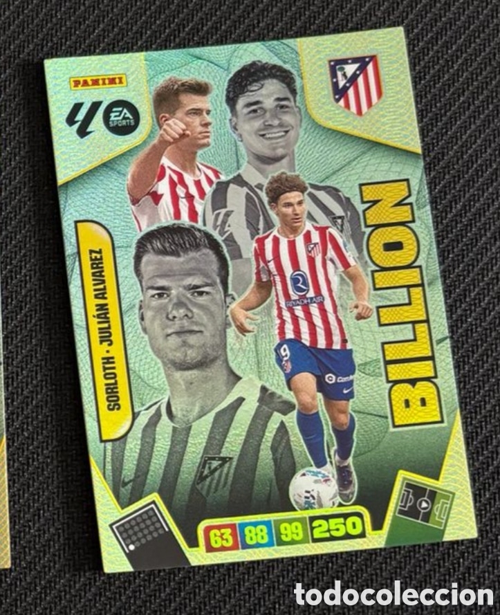Coleccionismo cromos antiguos: BILLION SORLOTH JULIAN ALVAREZ ATLETICO MADRID Panini Adrenalyn XL LaLiga 2024 2025