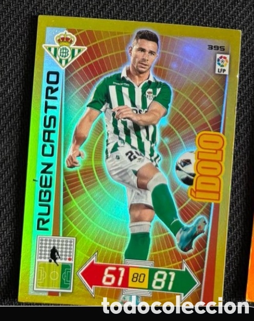 Coleccionismo cromos antiguos: Ruben castro Betis IDOLO 2012 2013