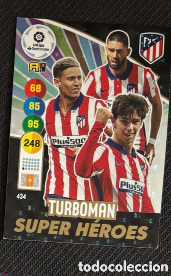 Coleccionismo cromos antiguos: 434 Turboman Super heroes atletico madrid ADRENALYN XL 2020 2021