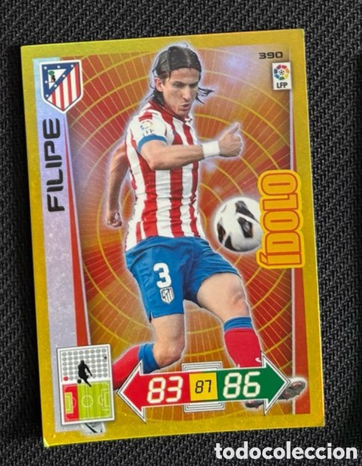 Coleccionismo cromos antiguos: FILIPE LUIS ATLETICO MADRID IDOLO ADRENALYN XL 2012 2013
