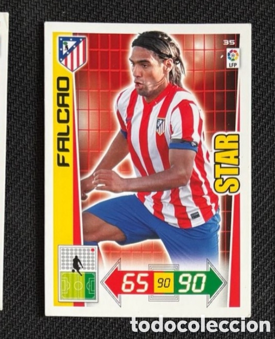 Coleccionismo cromos antiguos: 35 FALCAO ATLETICO MADRID STAR ADRENALYN XL 2012 2013