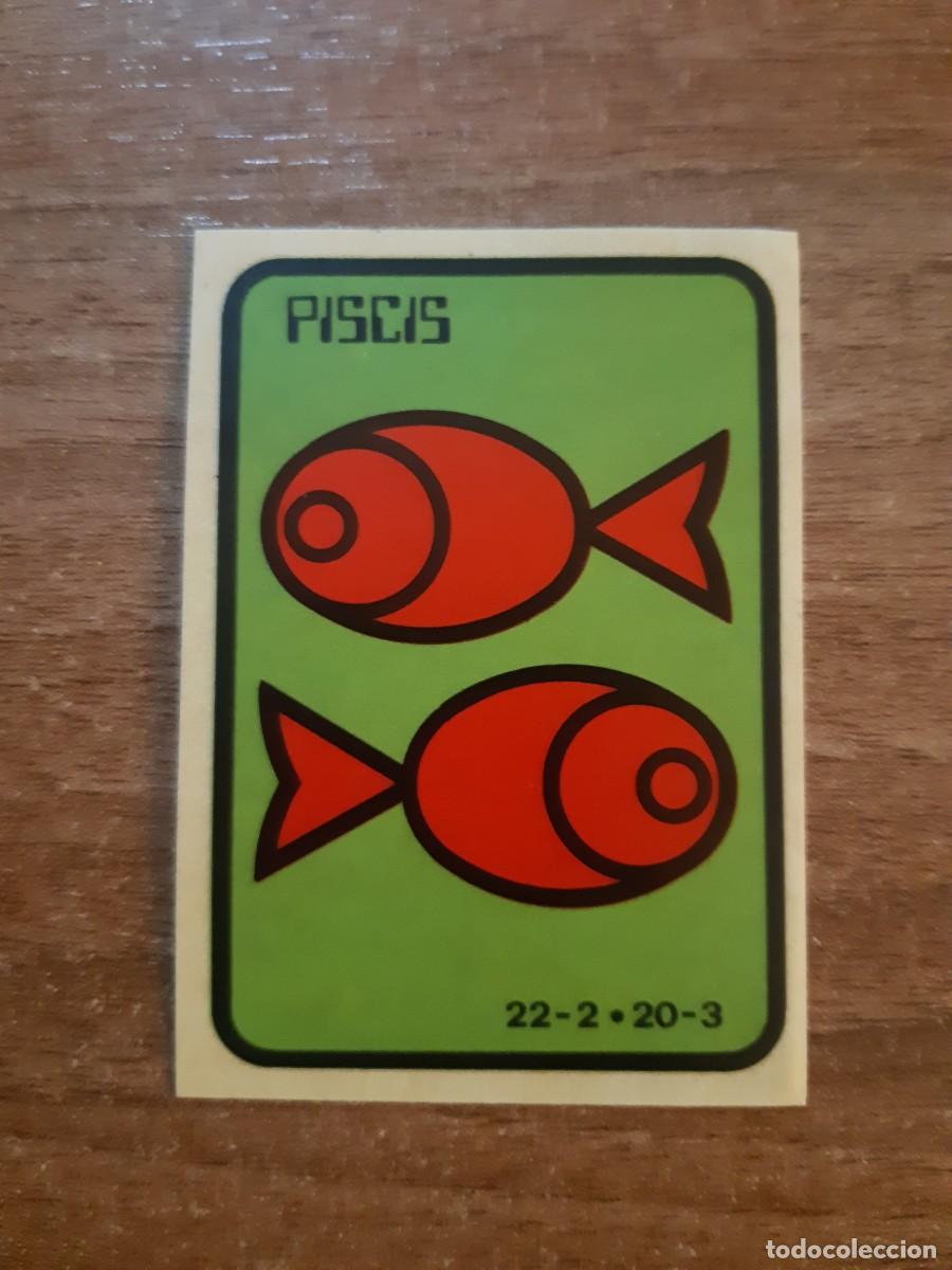 Collectionnisme Cartes &agrave; collectionner anciennes: N&deg;199 PISCIS CROMO ADHESIVO SHOW DE ESTRELLAS ED. MAGA 1982. NUNCA PEGADO, SIN PEGAR