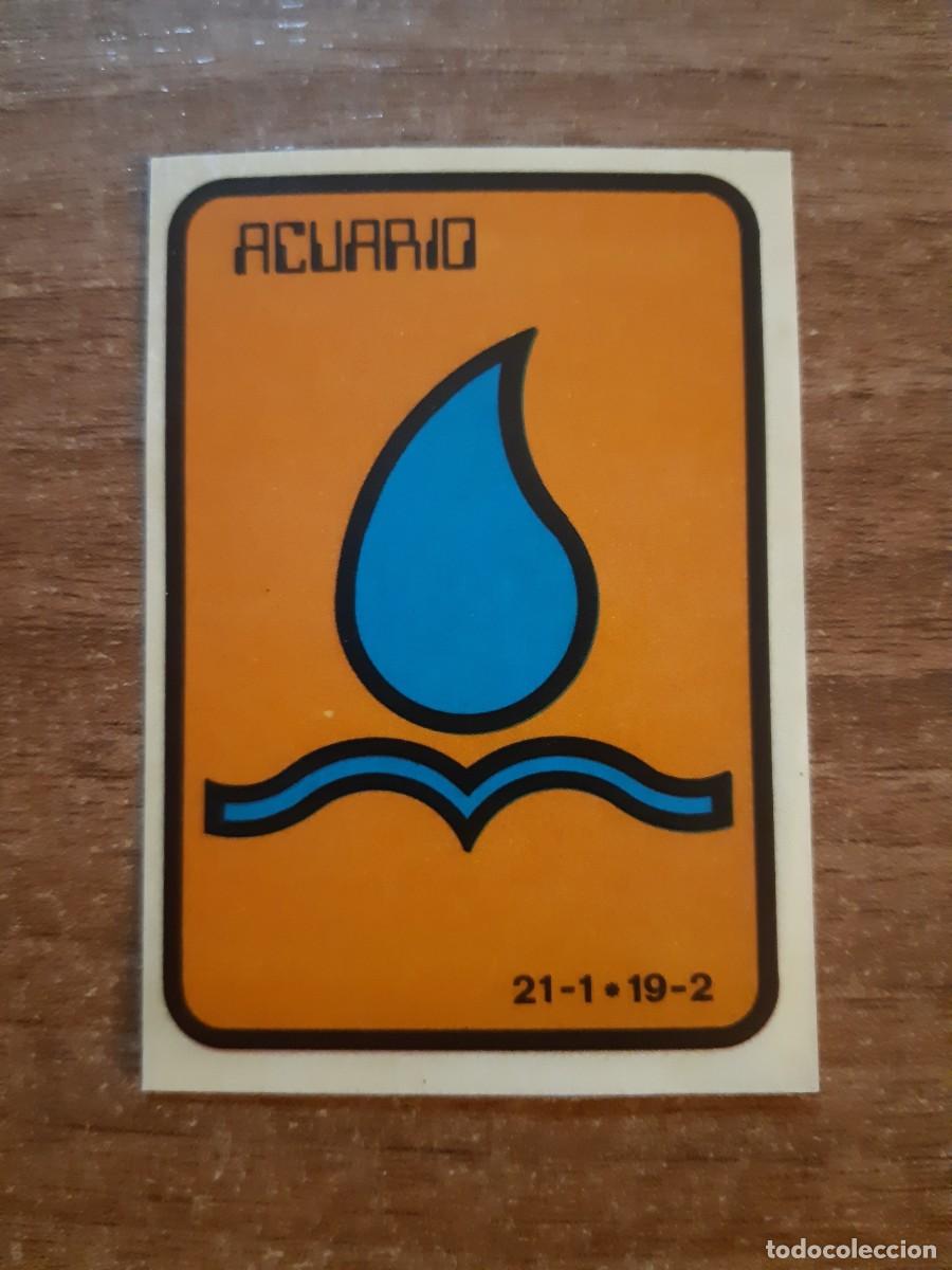 Collectionnisme Cartes &agrave; collectionner anciennes: N&deg;198 ACUARIO CROMO ADHESIVO SHOW DE ESTRELLAS ED. MAGA 1982. NUNCA PEGADO, SIN PEGAR