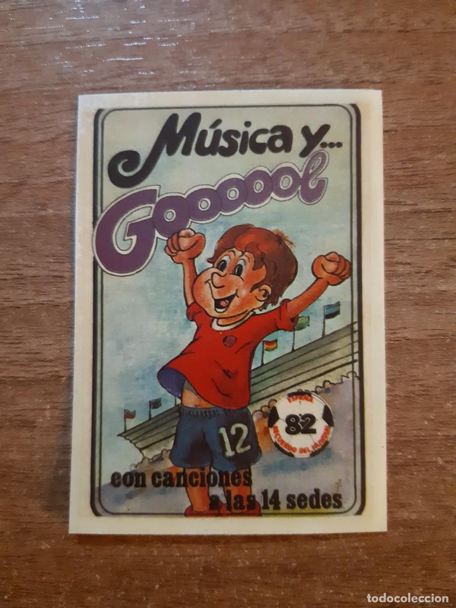 Coleccionismo cromos antiguos: N&deg;187 M&Uacute;SICA Y GOOOOOL CROMO ADHESIVO SHOW DE ESTRELLAS ED. MAGA 1982. NUNCA PEGADO, SIN PEGAR