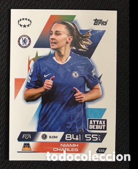 Coleccionismo cromos antiguos: 133 Niamh Charles Chelsea Colecci&oacute;n match attax TOPPS 2025 2026