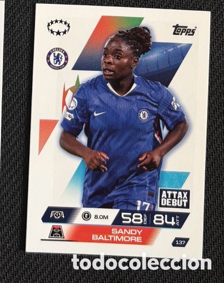 Coleccionismo cromos antiguos: 137 Sandy Baltimore Chelsea Colecci&oacute;n match attax TOPPS 2025 2026