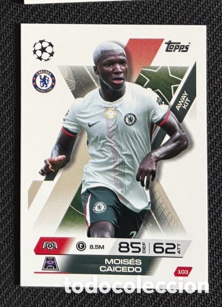 Coleccionismo cromos antiguos: 103 Moises Caicedo Chelsea Colecci&oacute;n match attax TOPPS 2025 2026