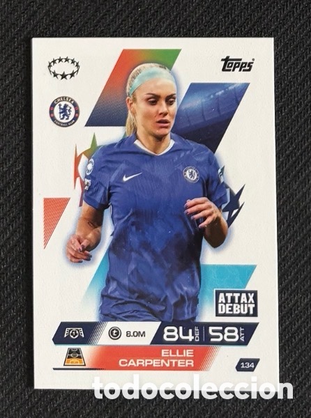 Coleccionismo cromos antiguos: 134 Ellie Carpenter Chelsea Colecci&oacute;n match attax TOPPS 2025 2026