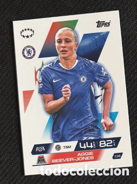 Coleccionismo cromos antiguos: 136 Aggie Beever Jones Chelsea Colecci&oacute;n match attax TOPPS 2025 2026