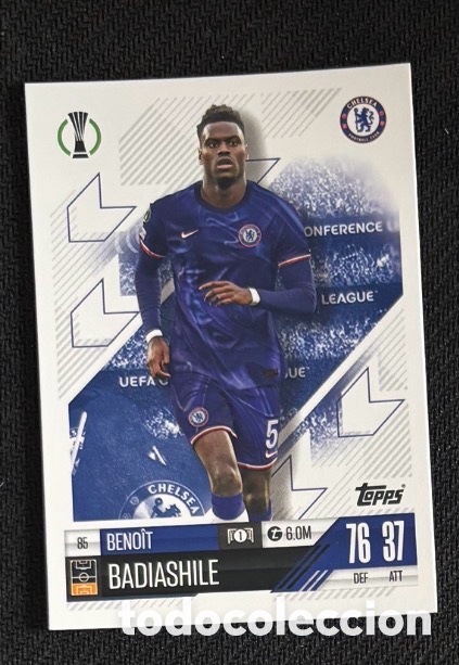 Collectable Antique Stickers: 85 Badiashille Chelsea Colecci&oacute;n match attax TOPPS 2024 2025