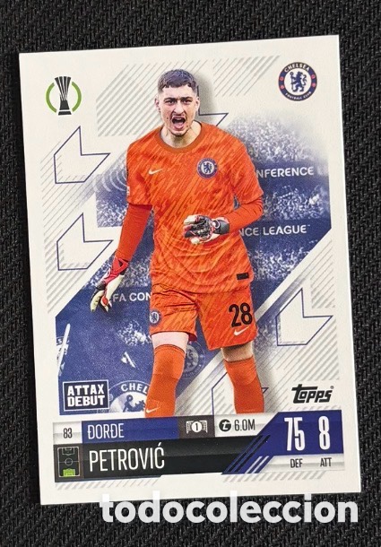 Collezionismo Figurine antiche: 83 Petrovic Chelsea Colecci&oacute;n match attax TOPPS 2024 2025