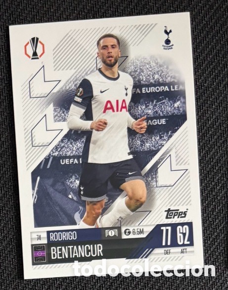 Coleccionismo cromos antiguos: 74 Bentancur Tottenham Colecci&oacute;n match attax TOPPS 2024 2025