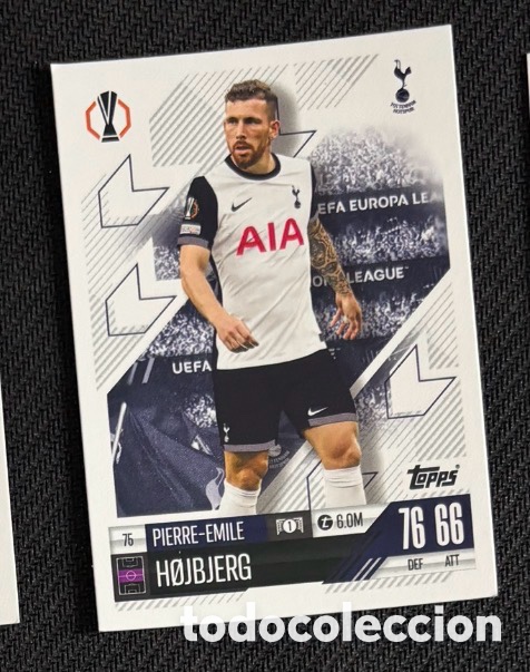 Coleccionismo cromos antiguos: 75 Hojbjerg Tottenham Colecci&oacute;n match attax TOPPS 2024 2025