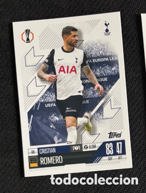 Coleccionismo cromos antiguos: 68 Cristian Romero Tottenham Colecci&oacute;n match attax TOPPS 2024 2025