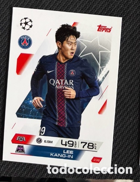 Coleccionismo cromos antiguos: 238 Lee PSG Colecci&oacute;n match attax TOPPS 2025 2026