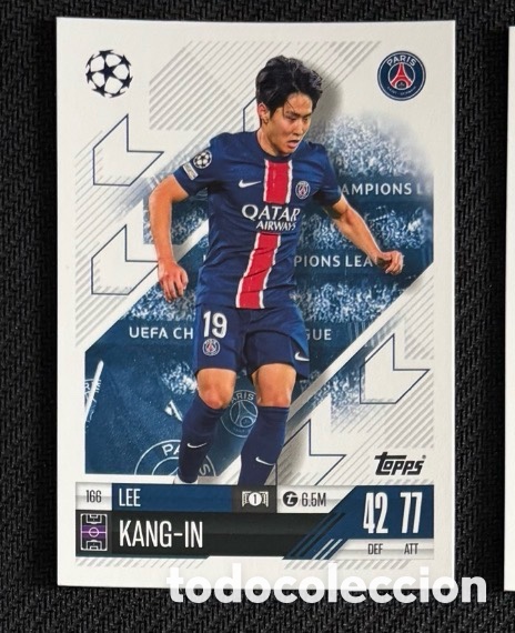 Coleccionismo cromos antiguos: 166 Lee PSG Colecci&oacute;n match attax TOPPS 2024 2025