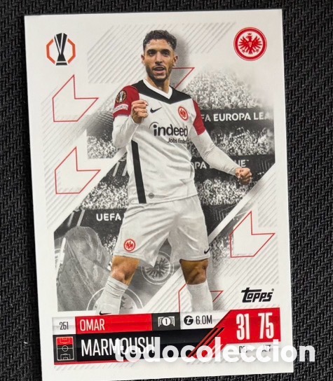 Coleccionismo cromos antiguos: 261 Marmoush Eintracht Frankfurt Colecci&oacute;n match attax TOPPS 2024 2025