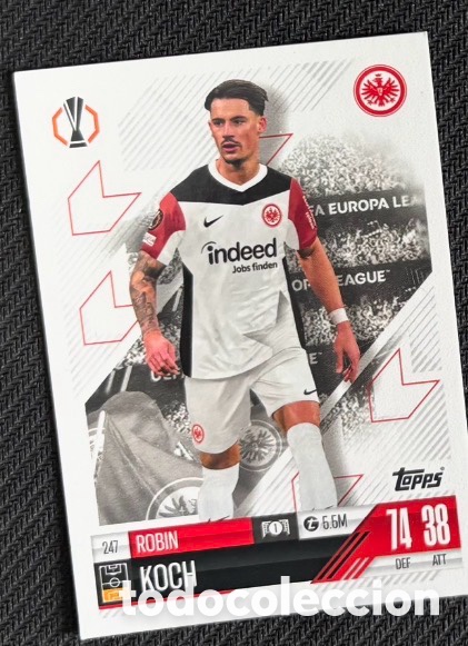Coleccionismo cromos antiguos: 247 Koch Eintracht Frankfurt Colecci&oacute;n match attax TOPPS 2024 2025
