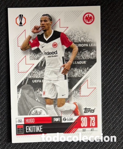 Coleccionismo cromos antiguos: 252 Ekitike Eintracht Frankfurt Colecci&oacute;n match attax TOPPS 2024 2025