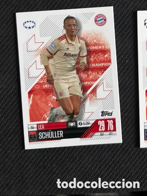 Coleccionismo cromos antiguos: 155 Lea Schuller Bayern M&uacute;nich Colecci&oacute;n match attax TOPPS 2024 2025