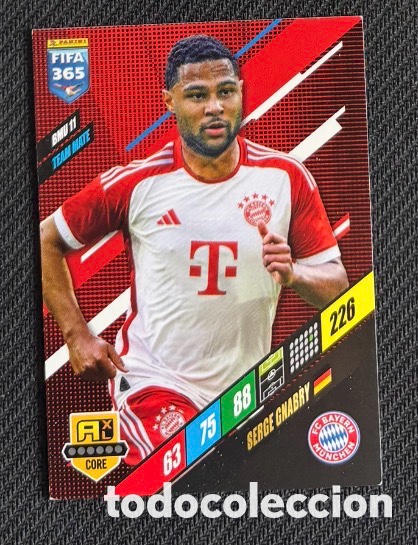 Coleccionismo cromos antiguos: BMU11 GNABRY BAYERN M&Uacute;NICH FIFA 365 Adrenalyn XL