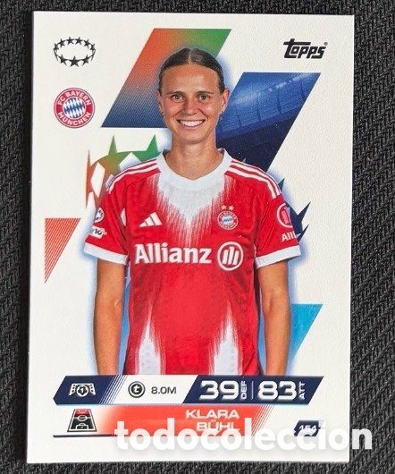 Coleccionismo cromos antiguos: 154 Klara Buhl Bayern M&uacute;nich Colecci&oacute;n match attax TOPPS 2025 2026