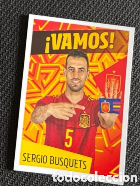 Coleccionismo cromos antiguos: STICKER SERGIO BUSQUETS SELECCI&Oacute;N ESPA&Ntilde;OLA ESPA&Ntilde;A