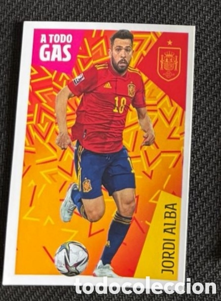 Coleccionismo cromos antiguos: STICKER JORDI ALBA SELECCI&Oacute;N ESPA&Ntilde;OLA ESPA&Ntilde;A