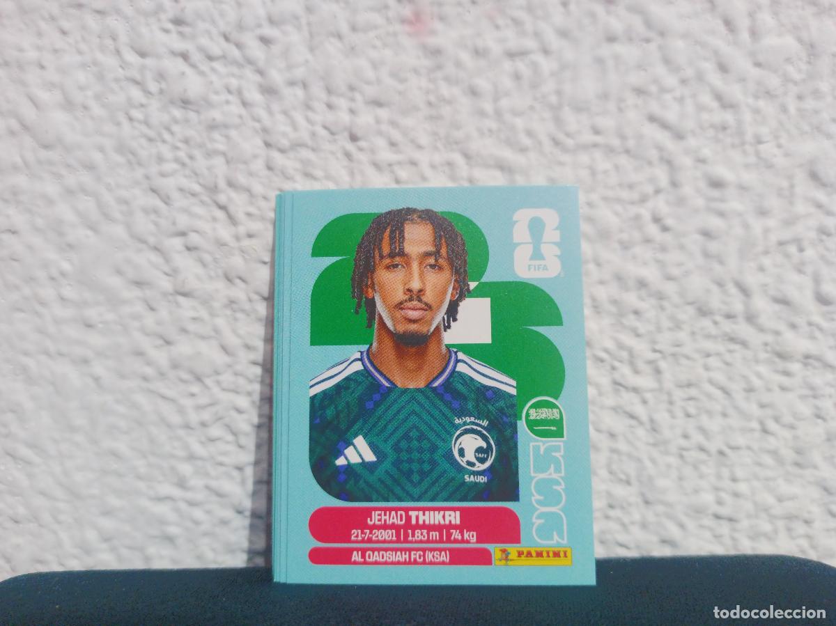 Sammeln alte Sammelbilder: KSA 6 JEHAD THIKRI BASE SAUDI ARABIA CROMO MUNDIAL STICKERS 2026 26