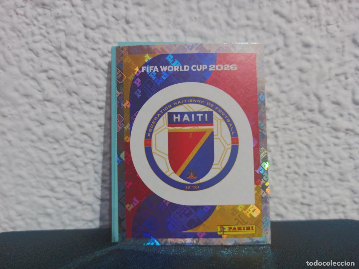 Collectionnisme Cartes &agrave; collectionner anciennes: HAI 1 ESCUDO BASE HAITI CROMO MUNDIAL STICKERS 2026 26