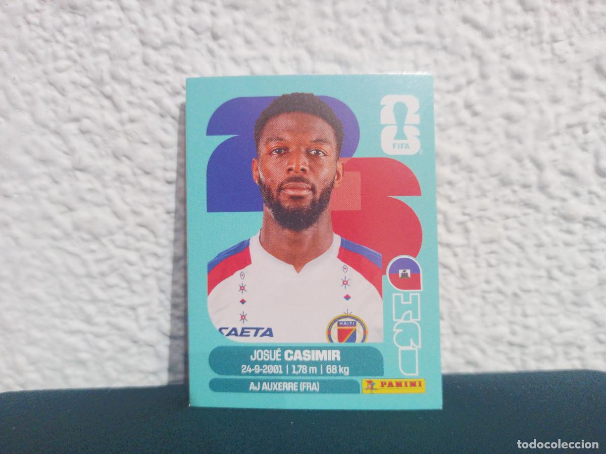 Collectionnisme Cartes &agrave; collectionner anciennes: HAI 16 JOSU&Eacute; CASIMIR BASE HAITI CROMO MUNDIAL STICKERS 2026 26