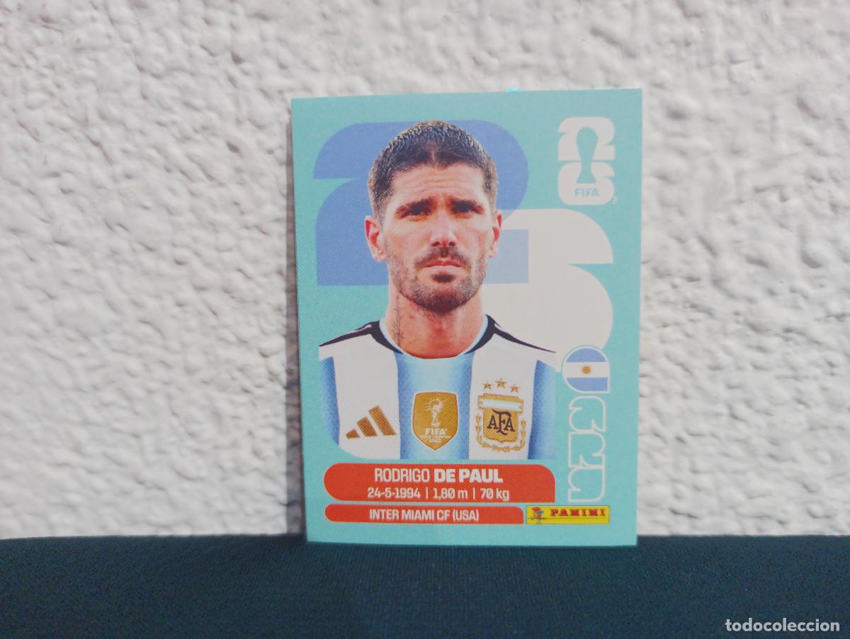 Collectionnisme Cartes &agrave; collectionner anciennes: ARG 10 RODRIGO DE PAUL BASE ARGENTINA CROMO MUNDIAL STICKERS 2026 26