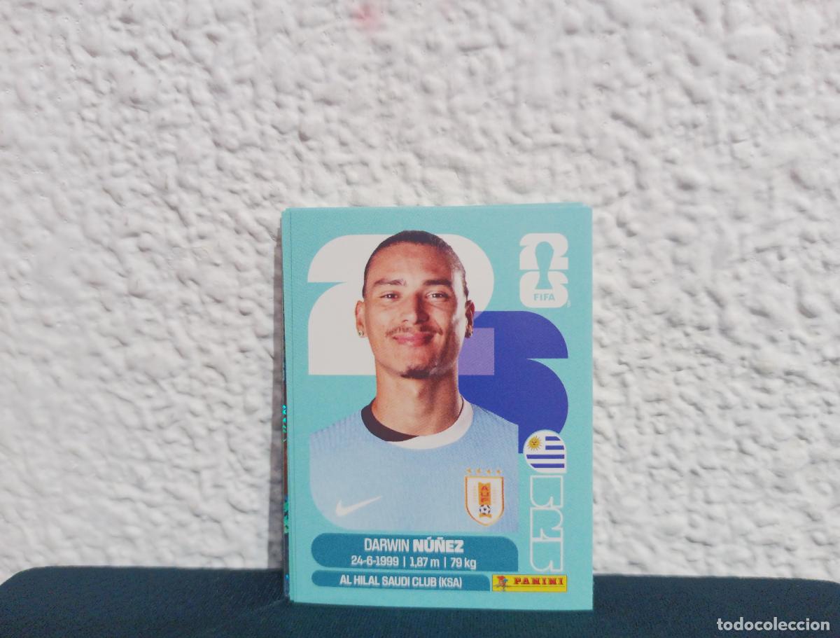 Collectionnisme Cartes &agrave; collectionner anciennes: URU 17 DARWIN NUNEZ BASE URUGUAY CROMO MUNDIAL STICKERS 2026 26