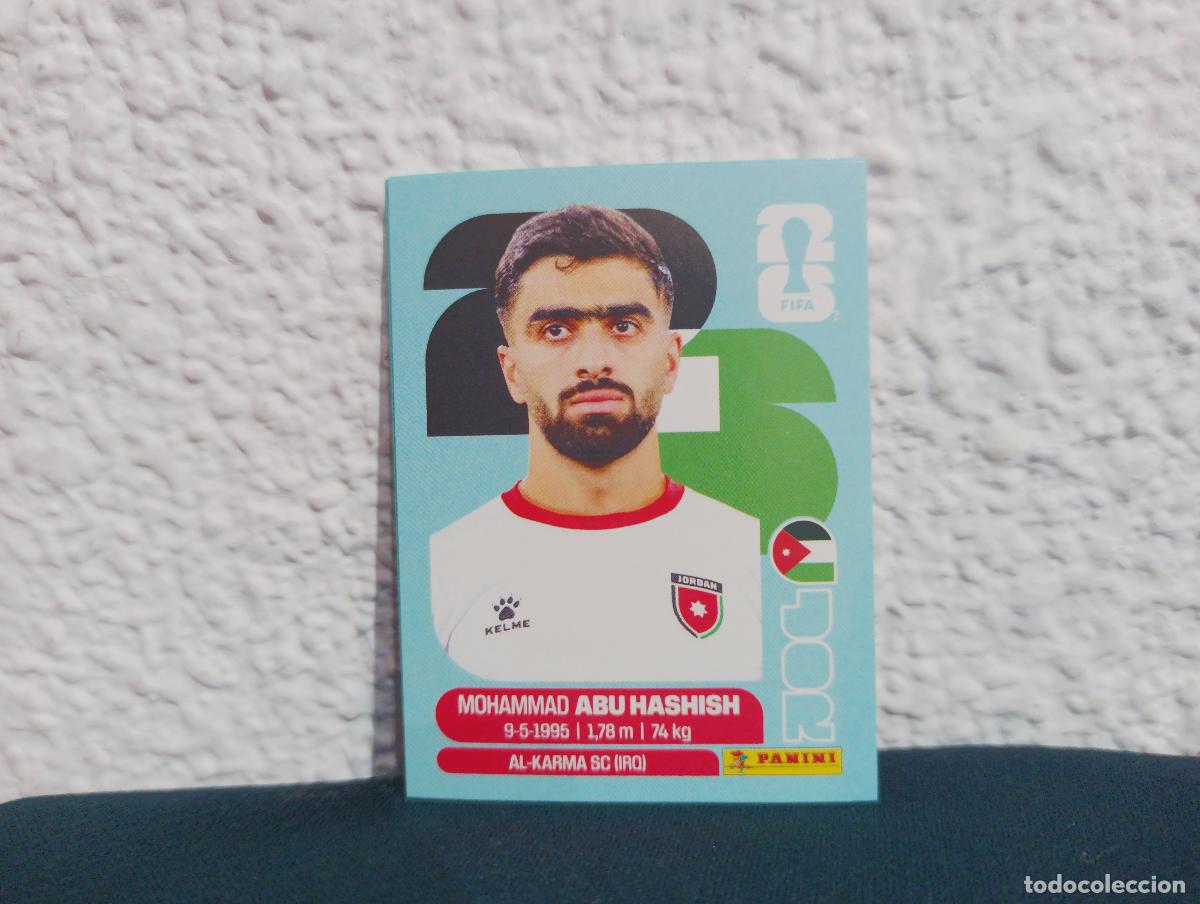 Coleccionismo cromos antiguos: JOR 4 MOHAMMAD ABU HASHISH BASE JORDANIA CROMO MUNDIAL STICKERS 2026 26